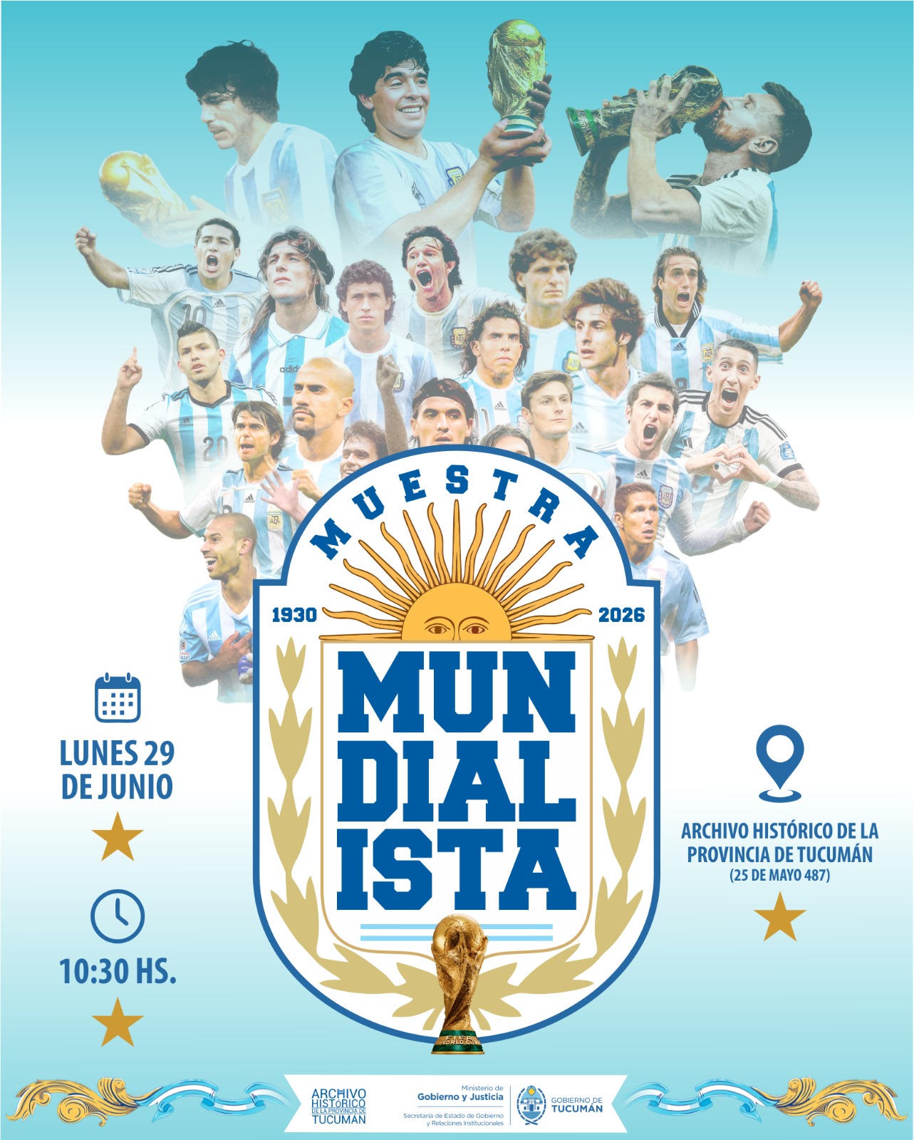 Inauguración de la Muestra Mundialista. 